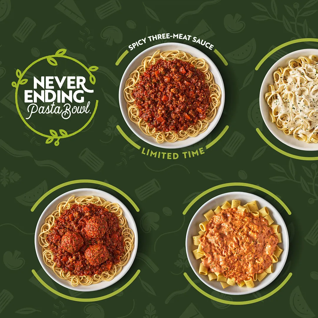 Deals 2 Olive Garden New Deal Never Ending Pasta