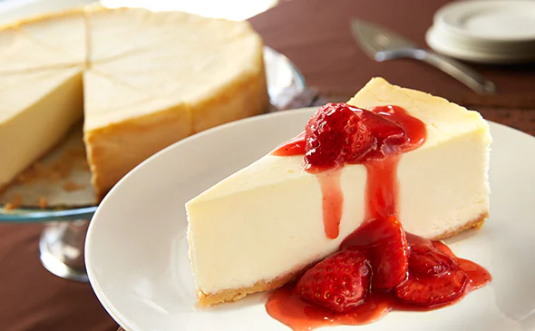 Sicilian Cheesecake with Strawberry Topping (V)