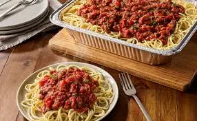 Spaghetti with Meat Sauce (Serves 4 – 6)