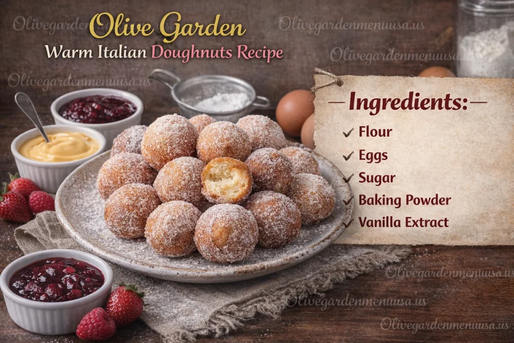 Olive Garden Warm Italian Doughnuts Recipe